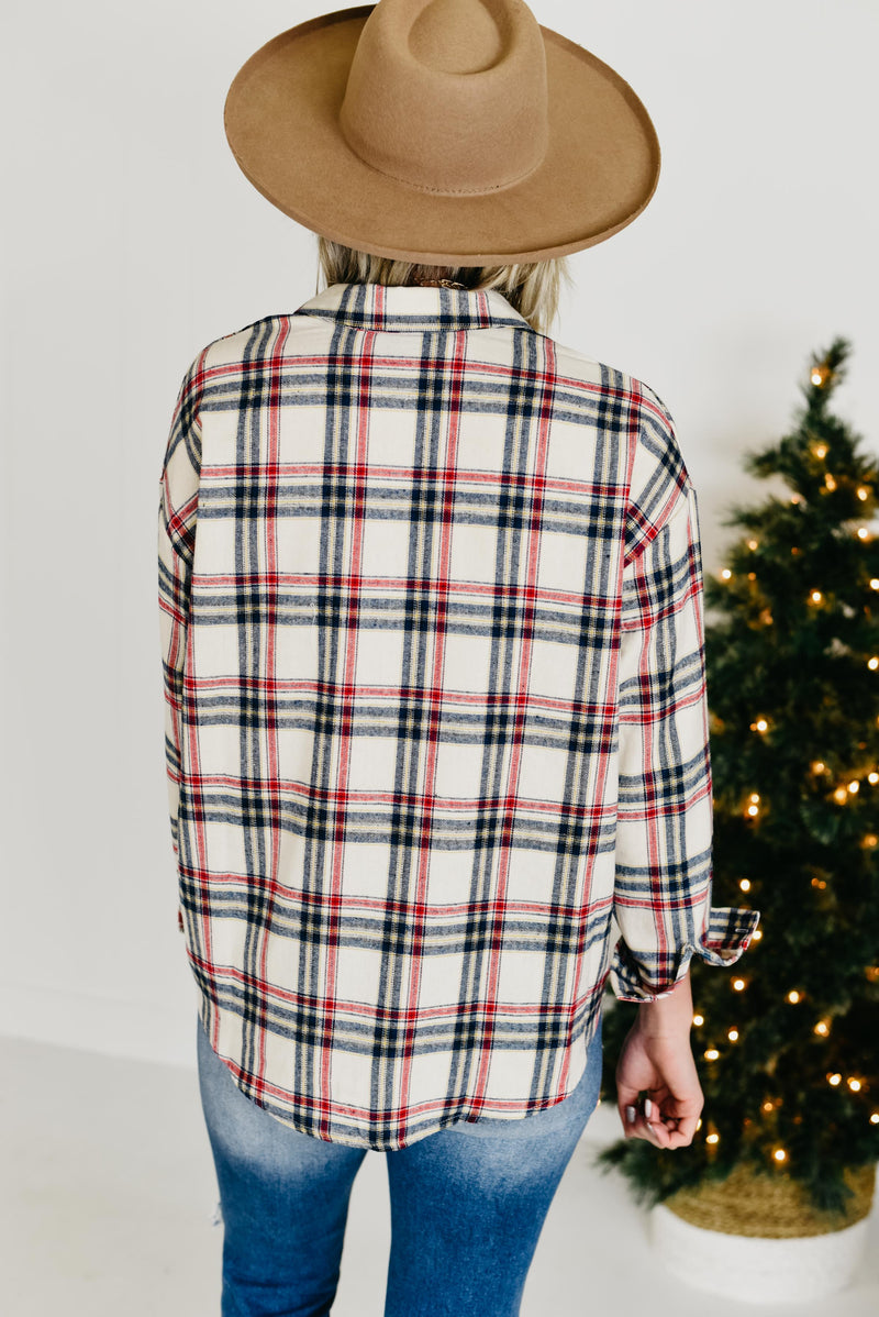 The Clay Plaid Shirt - Navy