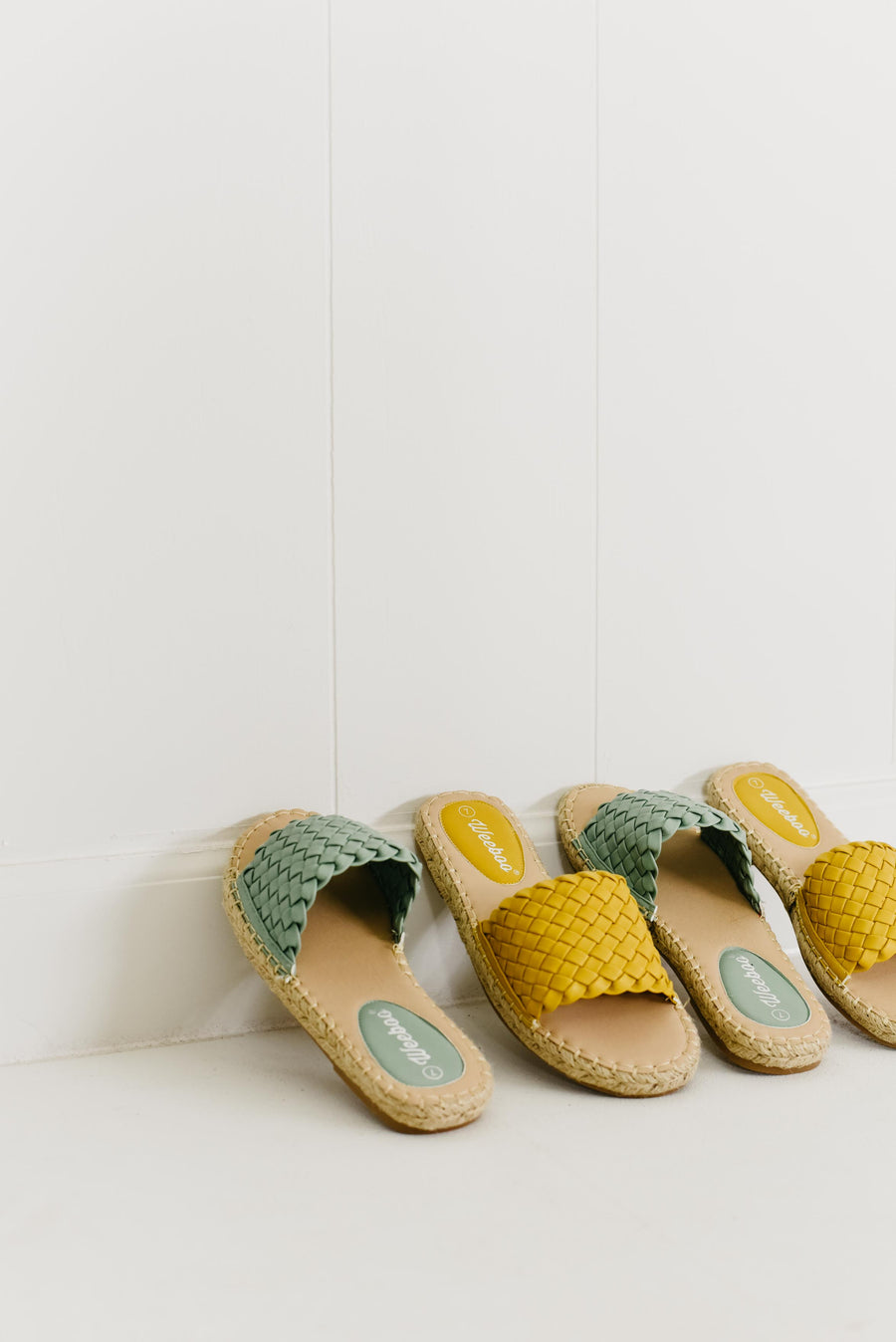 The Olivia Woven Sandal - Yellow