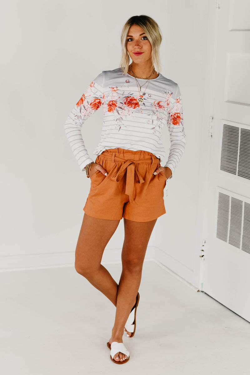 The Zuri Long Sleeve Tee - White