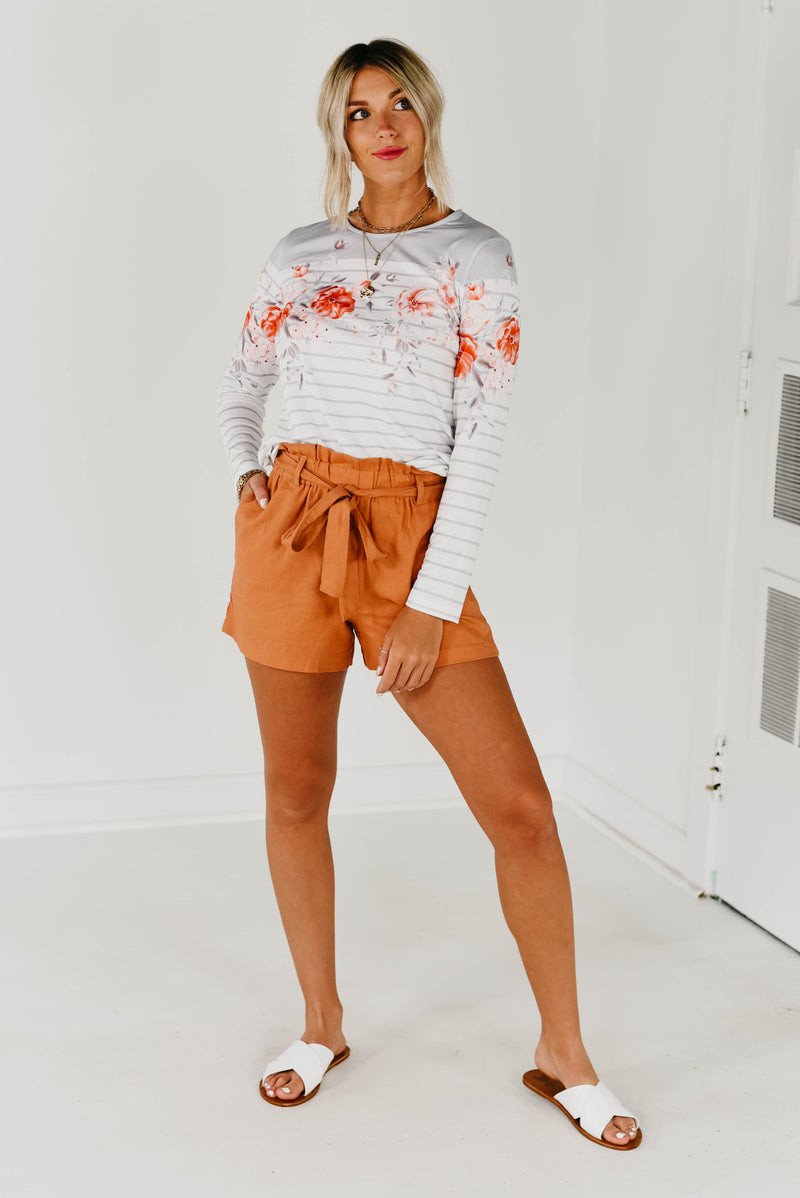 The Zuri Long Sleeve Tee - White