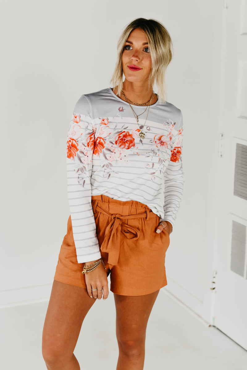 The Zuri Long Sleeve Tee - White