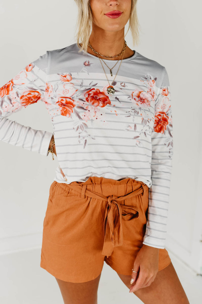 The Zuri Long Sleeve Tee - White