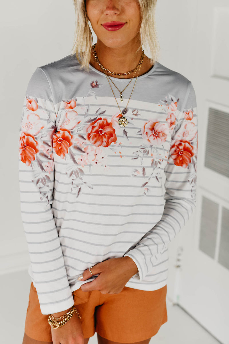 The Zuri Long Sleeve Tee - White