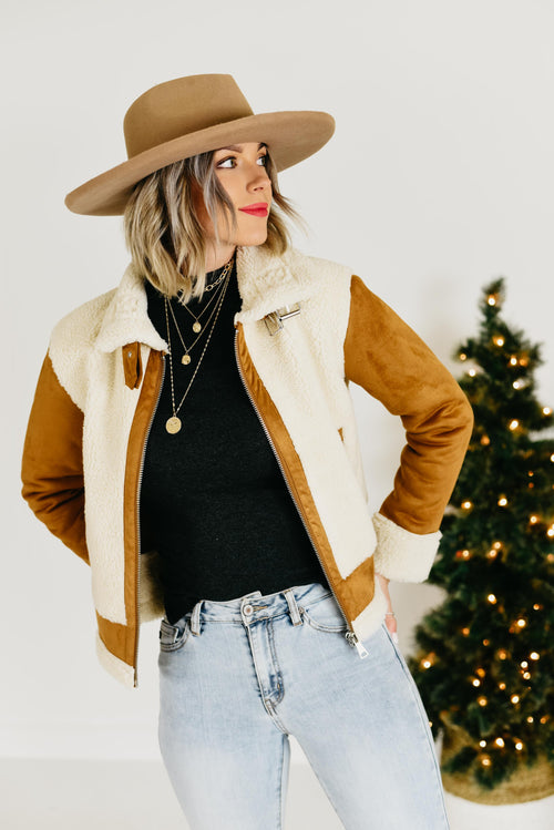 The Lina Jacket - Camel/Natural