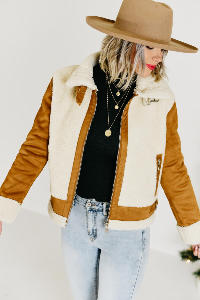The Lina Jacket - Camel/Natural
