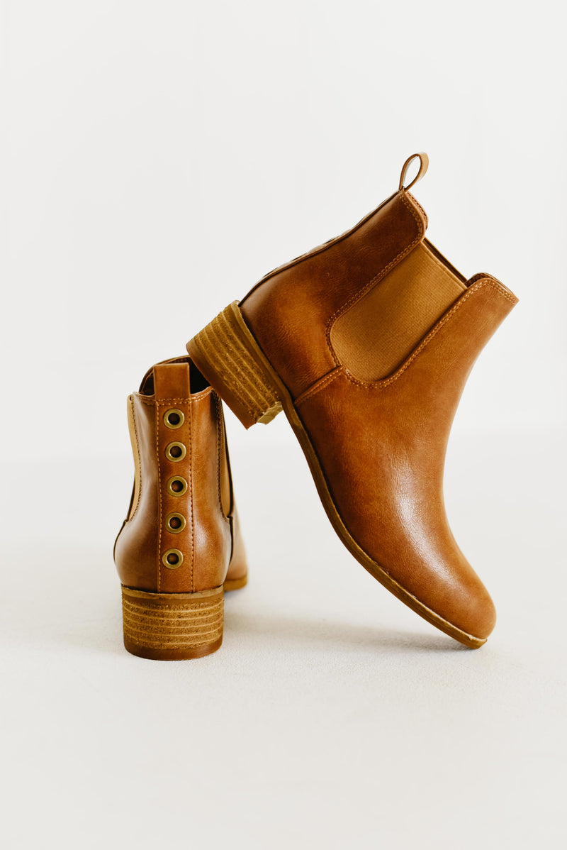 The Norway Bootie Button Bootie - Camel