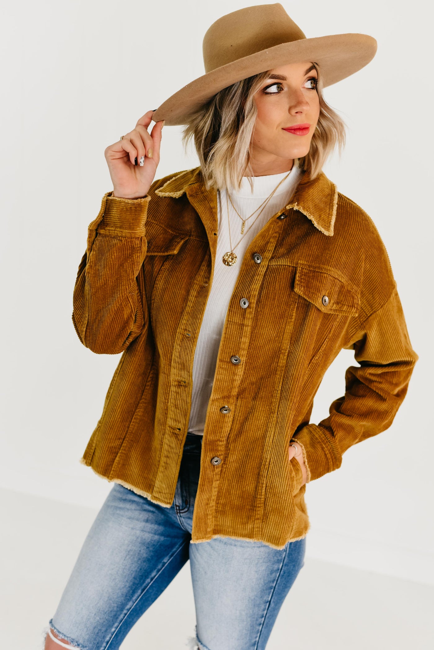 The Miles Corduroy Jacket - Camel