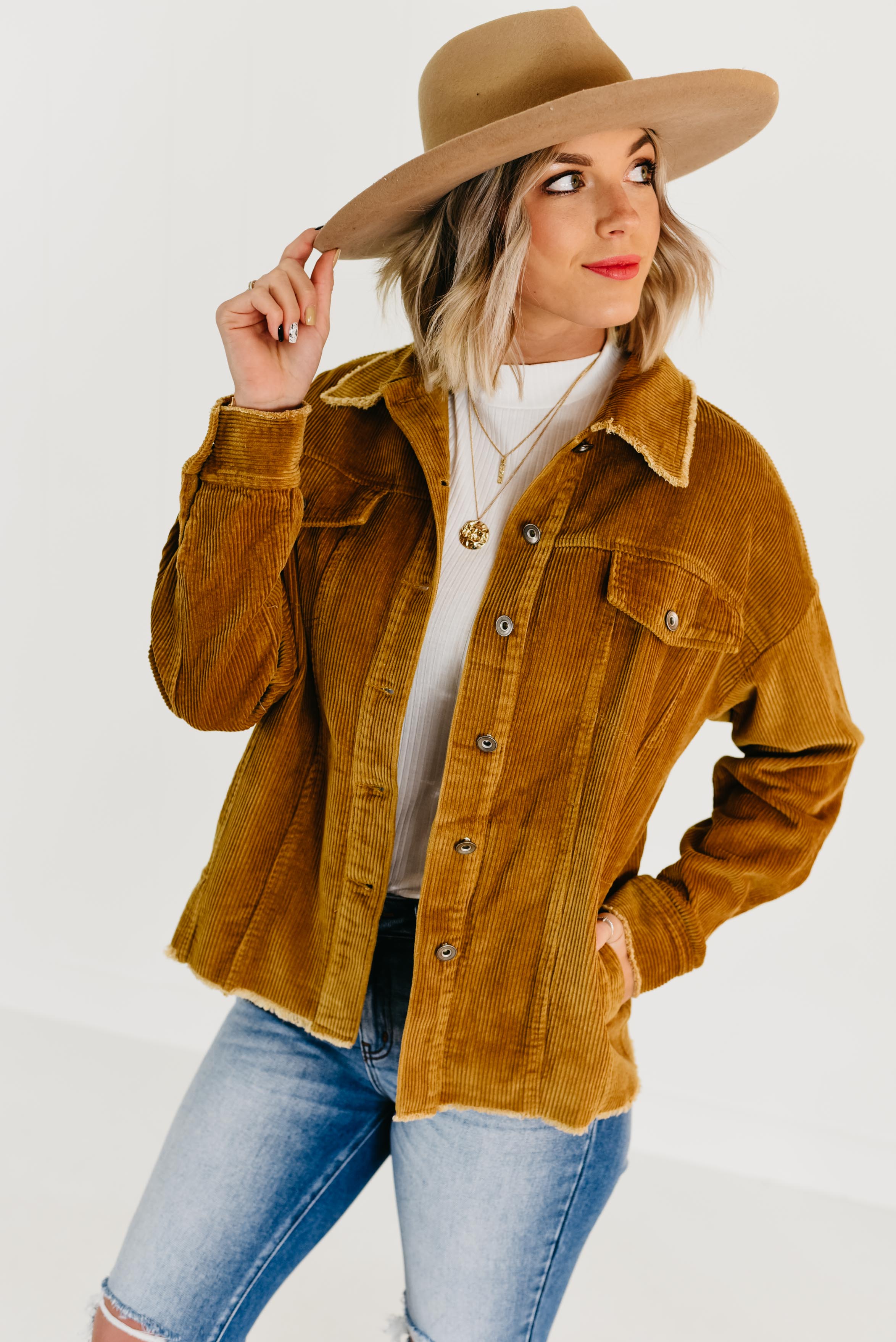 The Miles Corduroy Jacket - Camel