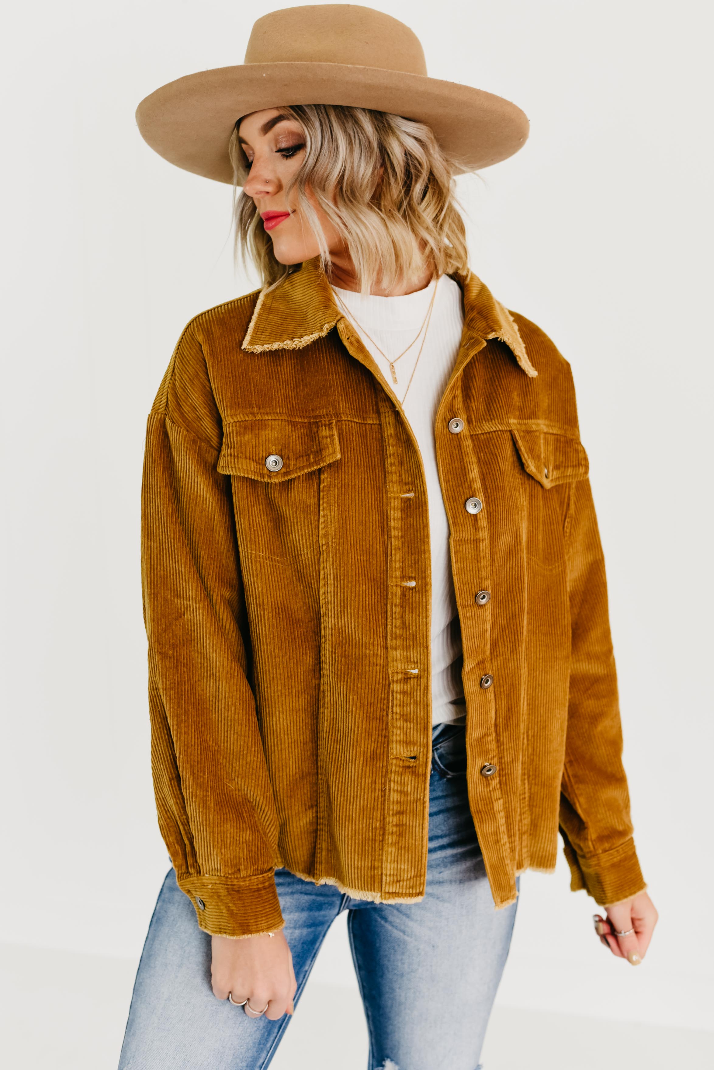 The Miles Corduroy Jacket - Camel