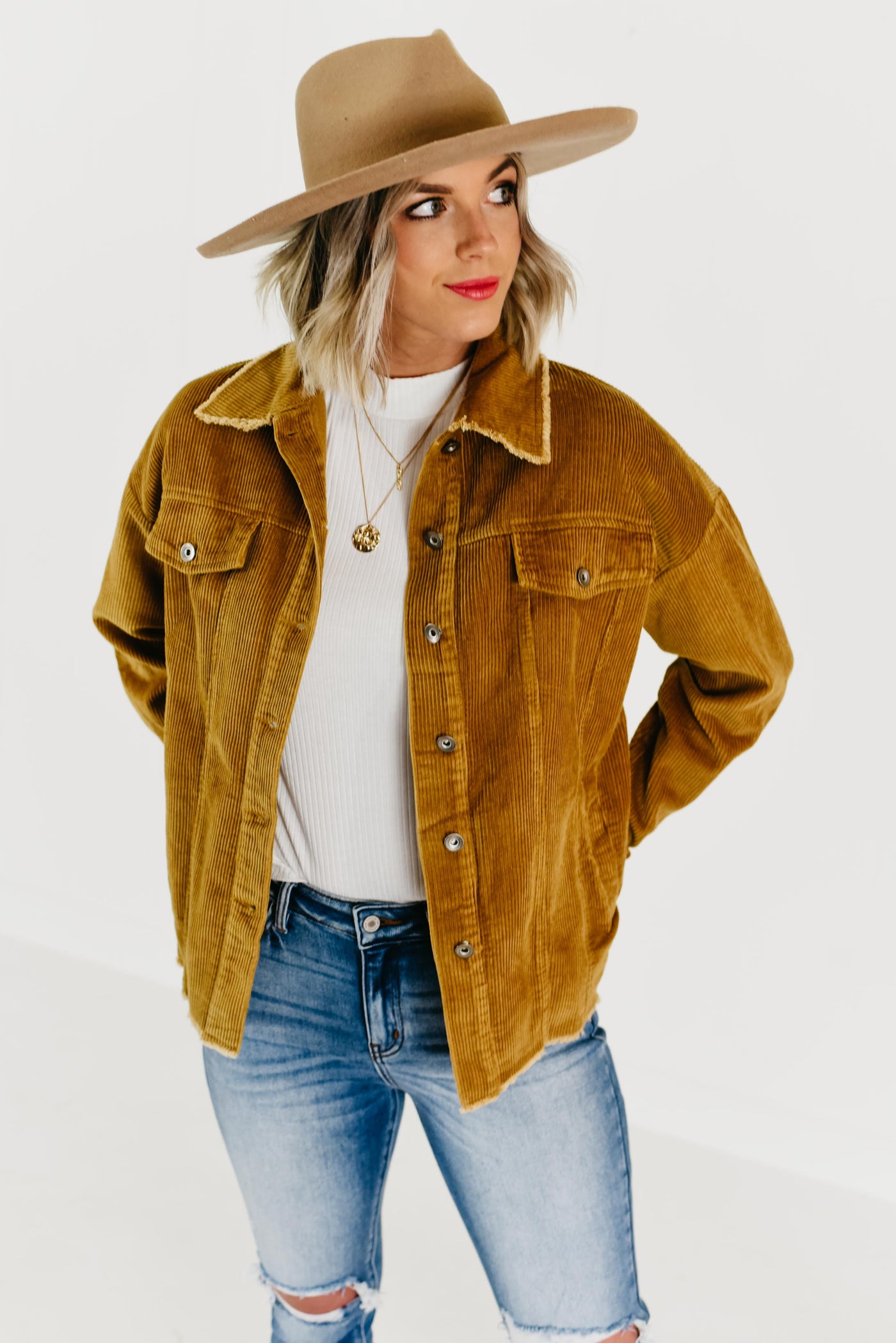 The Miles Corduroy Jacket - Camel