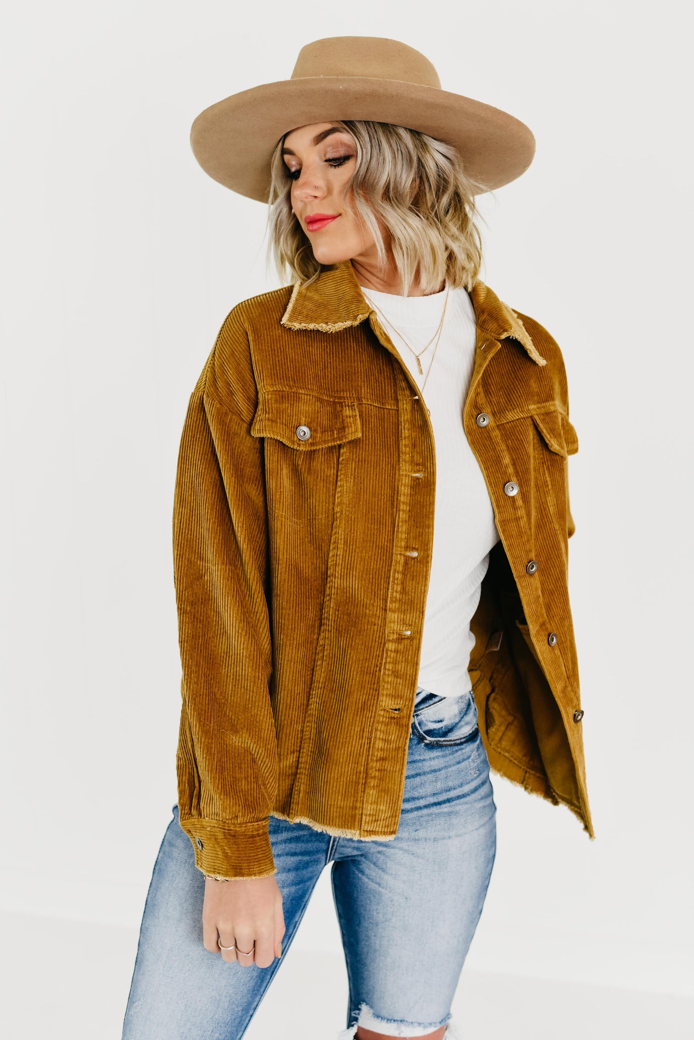The Miles Corduroy Jacket - Camel