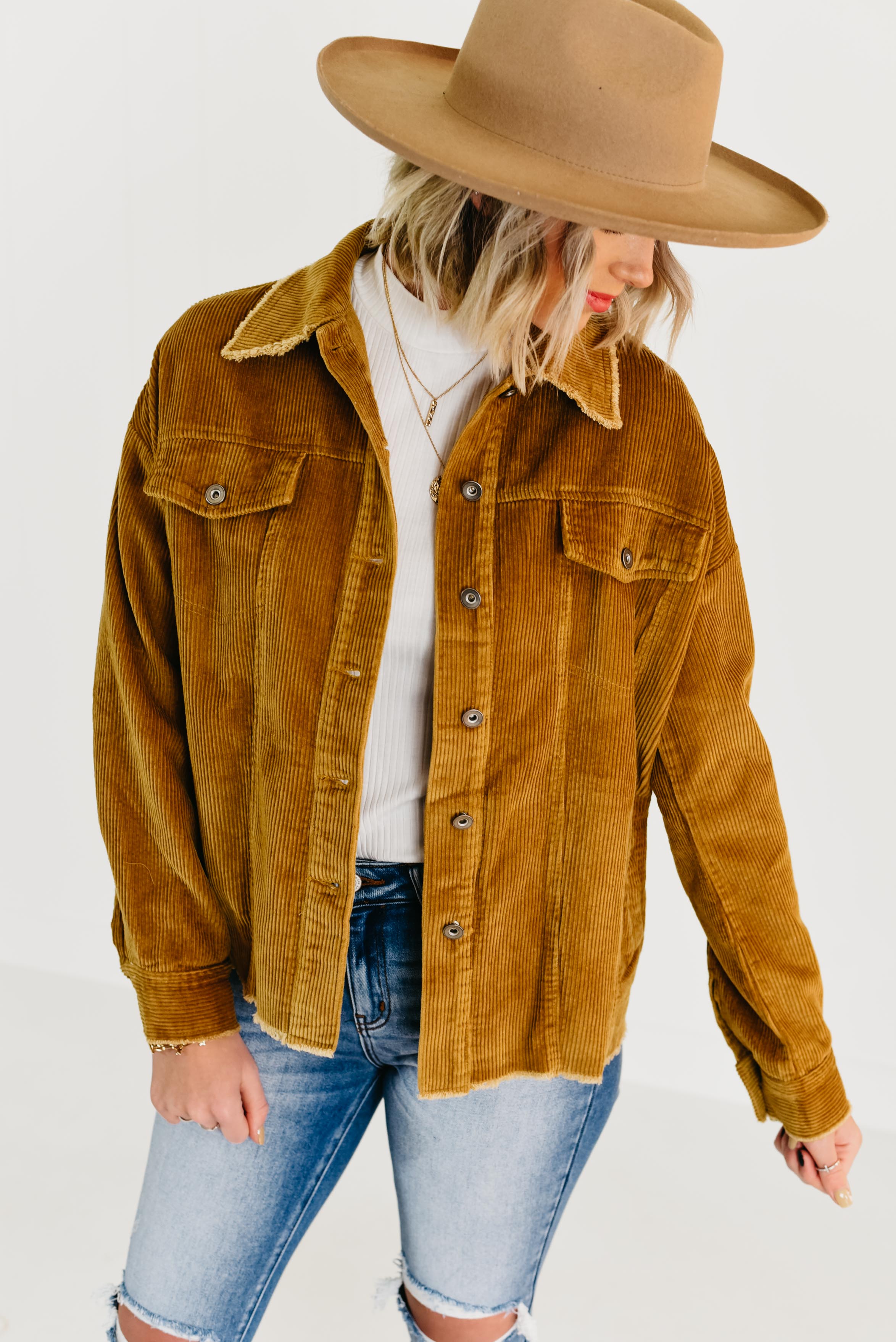 The Miles Corduroy Jacket - Camel