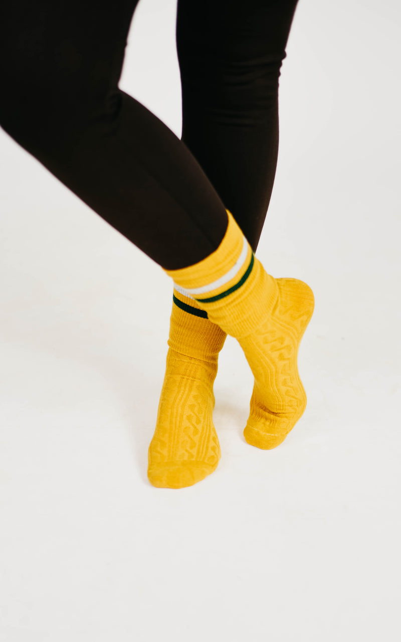 Color Tube Blocked Ankle Socks - 2 Colors