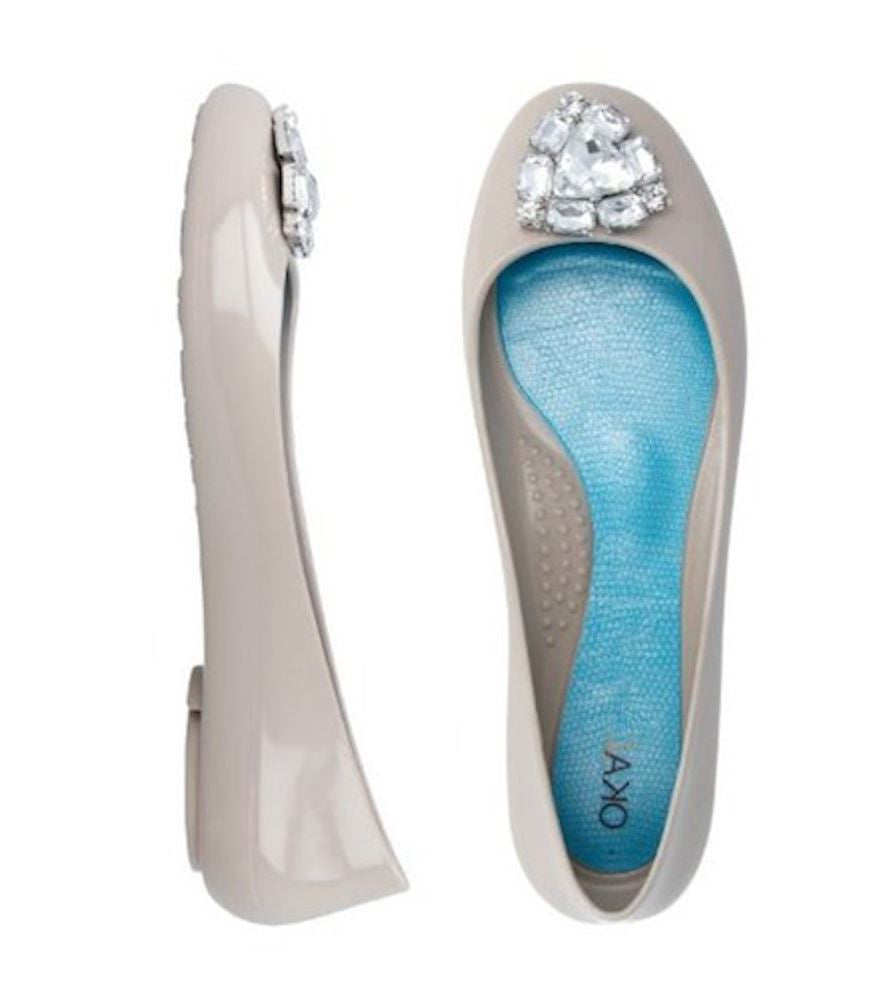 OkaB Jeweled  DOVE Ballet Flat - MOD Boutique