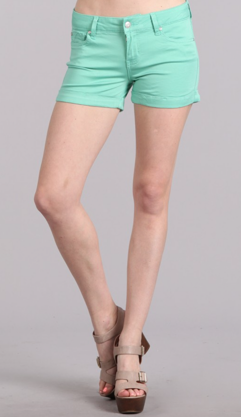 colored cuff shorts (3) - MOD Boutique