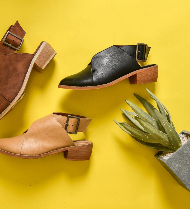 Fran Buckle Bootie-BEIGE - MOD Boutique
