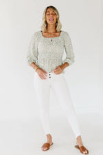 The Anna Ruffle Neck Top