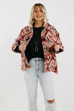 The Harvey Aztec Print Shacket