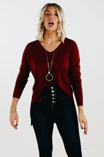 The Noah Ribbed Hem Seam Sweater