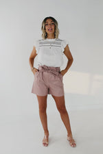 The Flynn Faux Leather Shorts