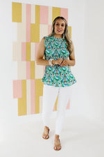 The Reed Pleated Floral Print Blouse - FINAL SALE