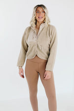 The Rikki High Neck Sherpa Jacket