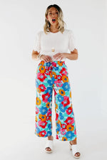 The Annie Abstract Floral Pants - FINAL SALE