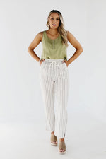 The Daniel Striped Linen Pants - FINAL SALE