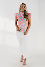 The Dana Flutter Sleeve Blouse - FINAL SALE