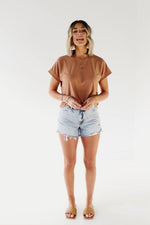 Vervet Denim | The Enoch Step Hem Denim Shorts