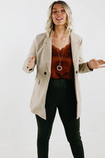 The Dean Double Button Lapel Blazer Coat