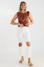 Kan Can Denim | 10" High Rise Straight Leg Jean - KC1709WT - FINAL SALE