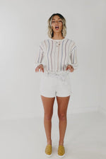 The Lucida Paperbag Shorts - Light Denim