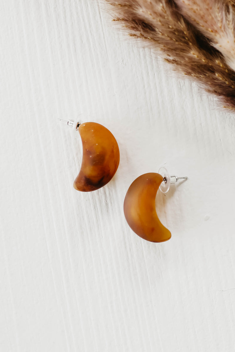 The Ava Earrings - Brown - FINAL SALE