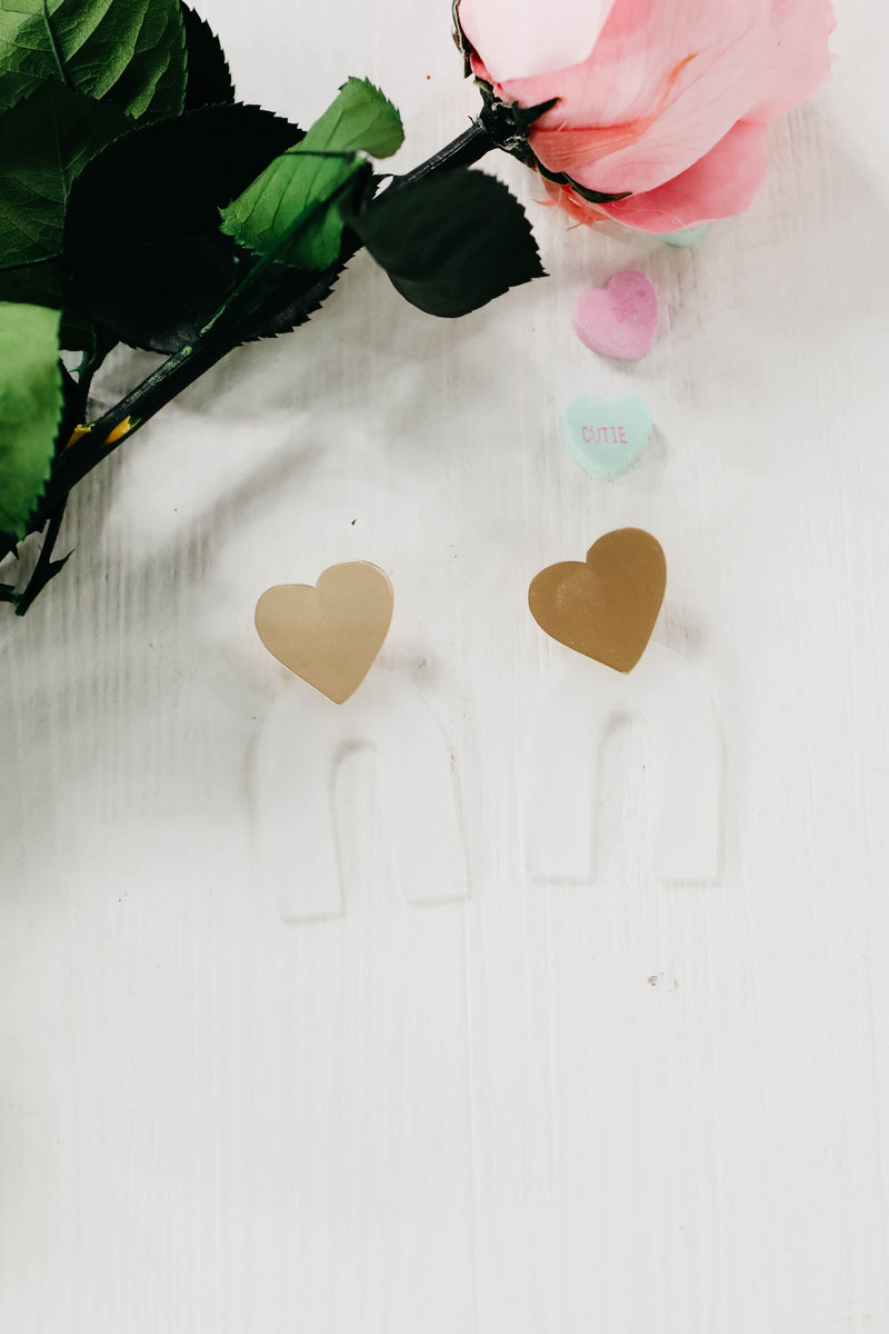 The Lovie Rainbow Heart Earring